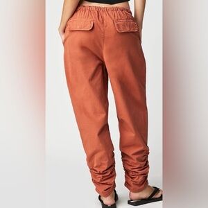 283. Free People Myrrh Terracotta Orange Parachute Boho sz small oversized